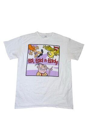 Cartoon Network Ed, Edd n Eddy Graphic T-Shirt White Size M 2020